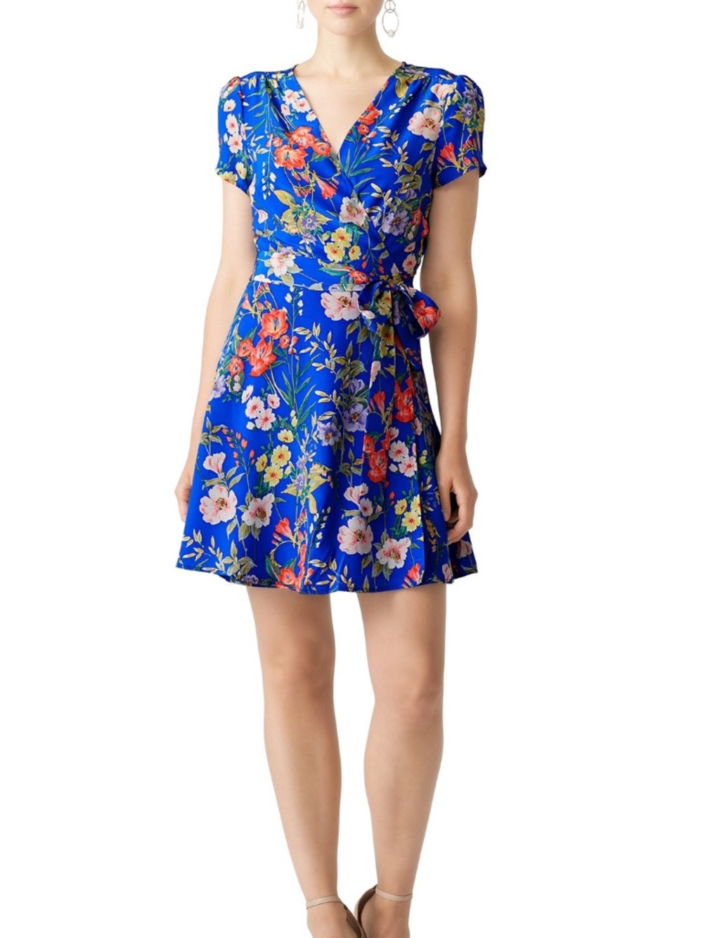 $320 Yumi Kim 1000 Blossoming Vivid Flowers Spring Midi Dress Size XS NWT Women’